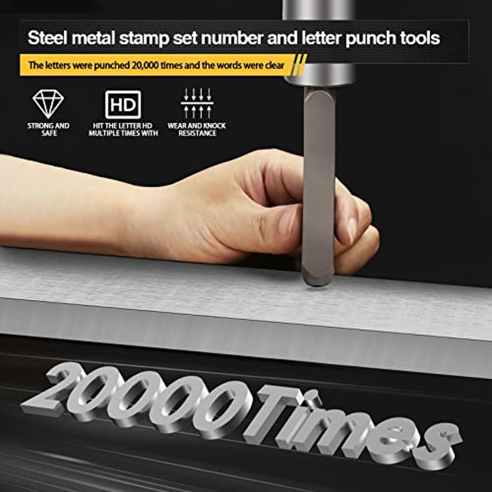 Number Letter Stamp Alloy Steel Stamp With Storage Box Punch Set