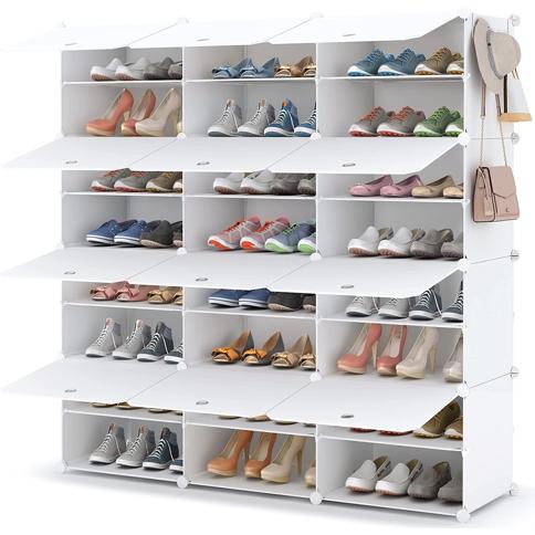 HOMIDEC Gabinete de almacenamiento de zapatos, 48 ​​pares de zapateros  Organizador de zapatos de