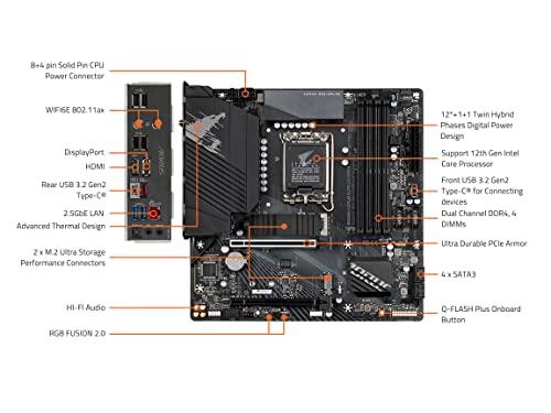 GIGABYTE B660M AORUS Elite AX DDR4 (B660/ Intel/LGA 1700/ MicroATX