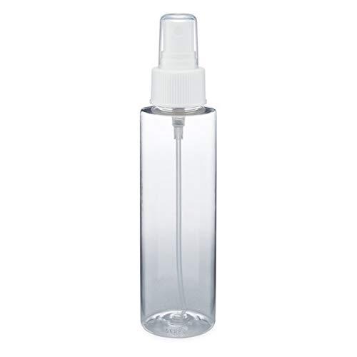 Clear PET Cosmo Plastic Bottle (BPA Free) 4 Oz w/White Fine Mist Spray