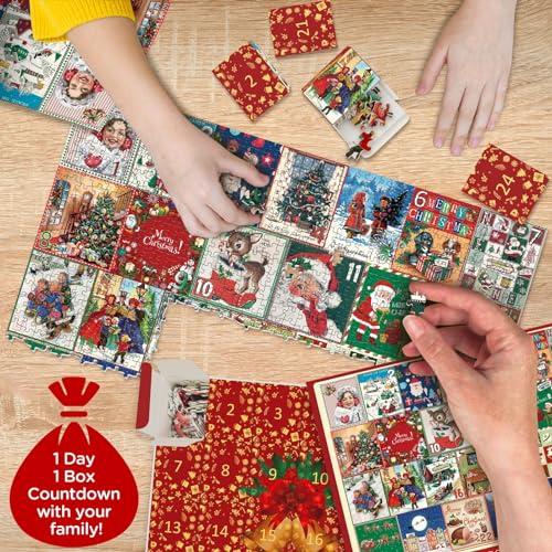 Eurographics Calendario de Adviento puzzles Feliz Navidad