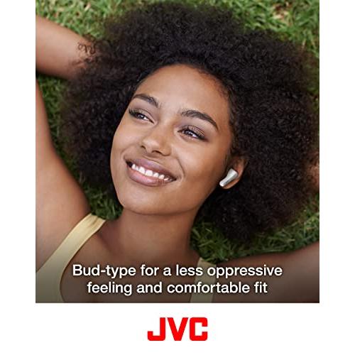 JVC Auriculares inalámbricos verdaderos, controlador magnético de neodimio  de 0.433 in, funcionamiento con sensor táctil, Bluetooth 5.1, resistencia