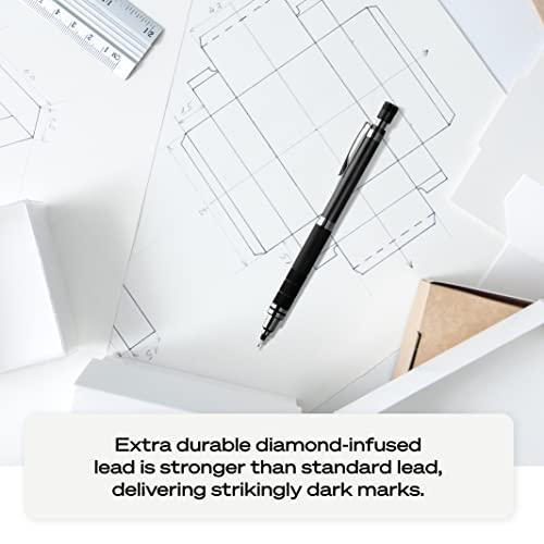 Uniball Kuru Toga Elite Mechanical Pencil Starter Kit with Silver