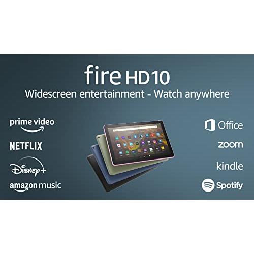 Fire HD 10 tablet, 10.1, 1080p Full HD, 64 GB, (2021 release), Black