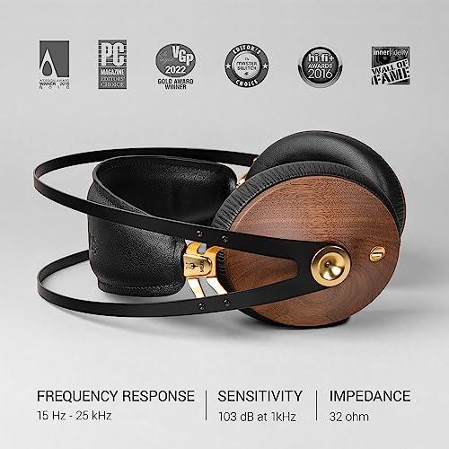 Meze 99 Classics Walnut Gold Wired Wooden ClosedBack Headset for