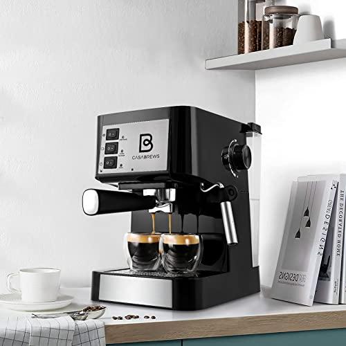 CASABREWS Espresso Machine 20 Bar, Professional Espresso Maker and Cappuccino Machine with Milk