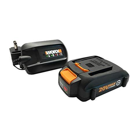 WORX WA3606 2.0Ah Indicator 5 hr Charging Time 20V Battery and