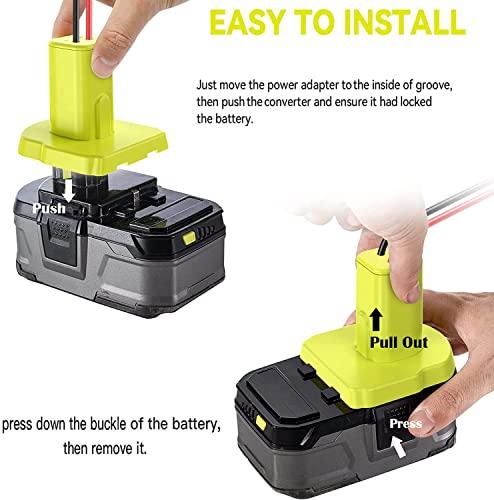 Batteria Ryobi 18v Powayup 3A 9.6V-18V BCL1418 Caricabatterie Di Ricambio Per Ryobi BCL1418 P108 P107 P104 P105 P102 P103 Batteria Strumenti Batteria Ryobi 18v 5ah - Foto 7