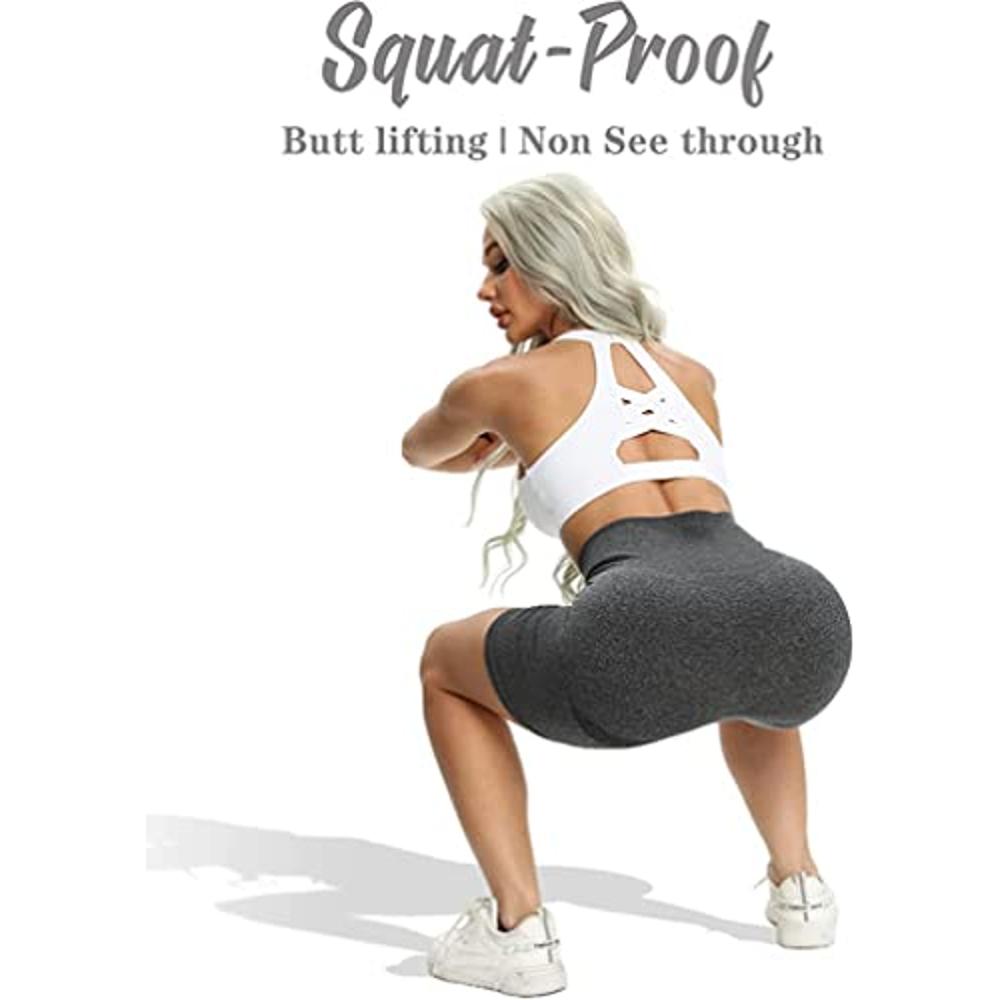 OQQ Womens 3 Piece High Waist Workout Butt Lifting Tummy Control