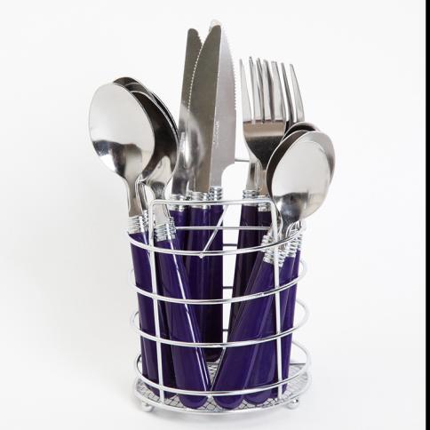 Thomaso Juego de cubiertos modernos de 16 piezas juego de cubiertos de  acero inoxidable 1810 tenedor y cucharas para 4 juego de utensilios de  cocina – Yaxa Guatemala