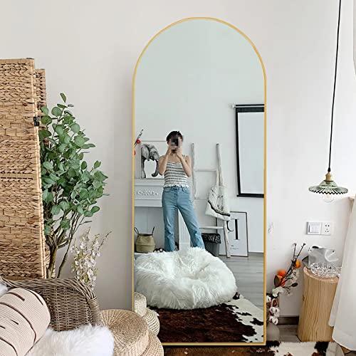 PexFix espejo de cuerpo entero 65 x 22pulgadas elegante espejo de suelo con  parte superior arqueada para dormitorio o tocador espejo de pie para – Yaxa  Costa Rica