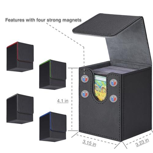 Funda Rígida Para Cartas Coleccionables Con Capacidad Para 400 Tarjetas – Estuche Impermeable Y Resistente Con Correa De Mano