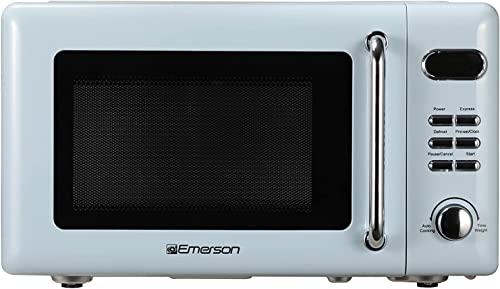 Emerson MWR7020BL Horno microondas retro compacto para encimera con