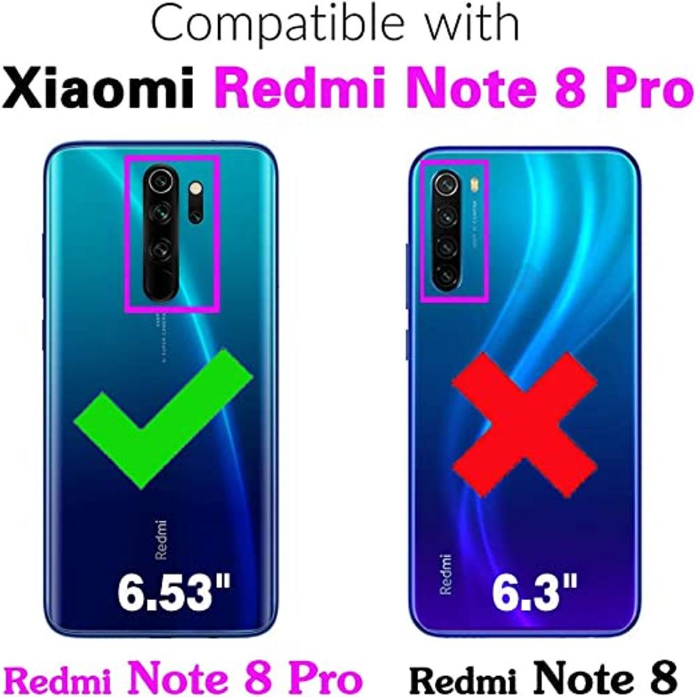 Asuwish Funda de teléfono para Xiaomi Redmi Note 8 Pro con protector de  pantalla de vidrio templado y accesorios para celulares soporte híbrido de  – Yaxa Guatemala