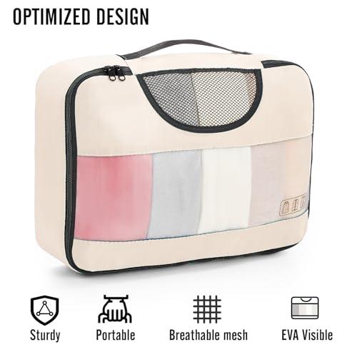 Veken 8 Set Packing Cubes for Suitcases, Travel Bag Organizers for Carry on Luggage, Suitcase