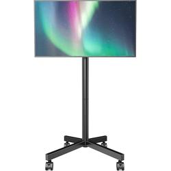 AX WABER Mobile TV Cart Stand with Wheels for 23-60 tvs, Height Adjustable, Portable Floor Stand Holds up to 88 lbs, Rolling TV Mount max VESA 400x400mm - Nombre de estilo Rectangular Shape Bracket - Tamaño 23-60 Mobile TV Stand
