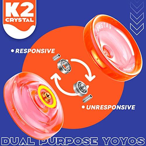 Paquete de 3 Yoyos de cristal MAGICYOYO, Yoyo K2 sensible para niños