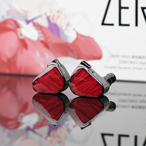 Fanmusic TRUTHEAR x Crinacle ZeroRED Dual Dynamic Drivers in Ear Headphone with 0.78 2Pin Cable