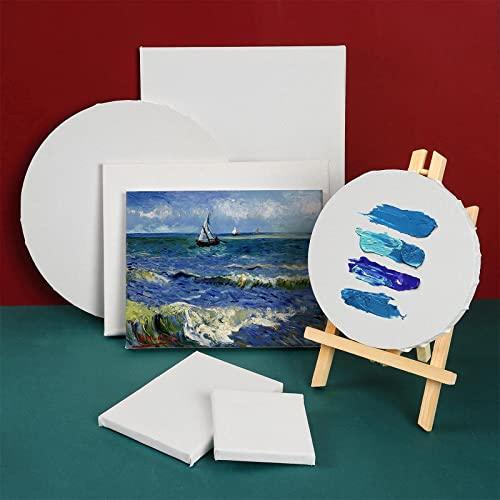 ESRICH Stretched Canvases for Painting 8x10, 10 Pack 8x10 Canvas