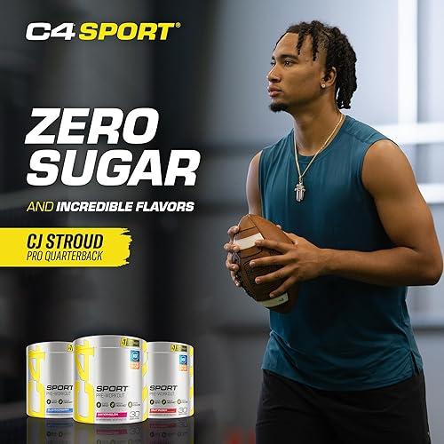 Cellucor C4 Sport Pre Workout Powder Blue Raspberry Pre Workout Energy with Creatine + 135mg