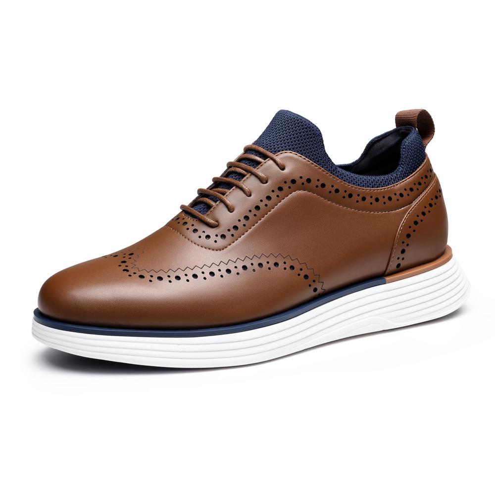  Bruno Marc Zapatillas de vestir Oxford para hombre