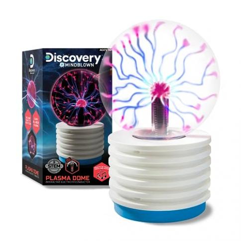 Discovery #MINDBLOWN Luz de bola de plasma con iluminación táctil  interactiva y sensible al sonido, orbe
