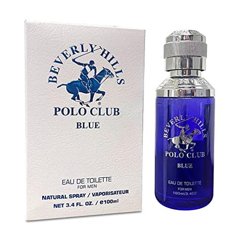 Beverly Hills Polo Club BHPC Blue 3.4oz EDT Eau De Toilette For