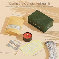 Hearth  Harbor Organic Soy Candle Wax for Candle Making, 10 lbs Natural Candles Making Supplies, Beeswax-Free, Paraffin-Free, Pure Soy Wax Flakes Perfect for Candles, Tealights and Melts - Nombre de estilo 10 lbs