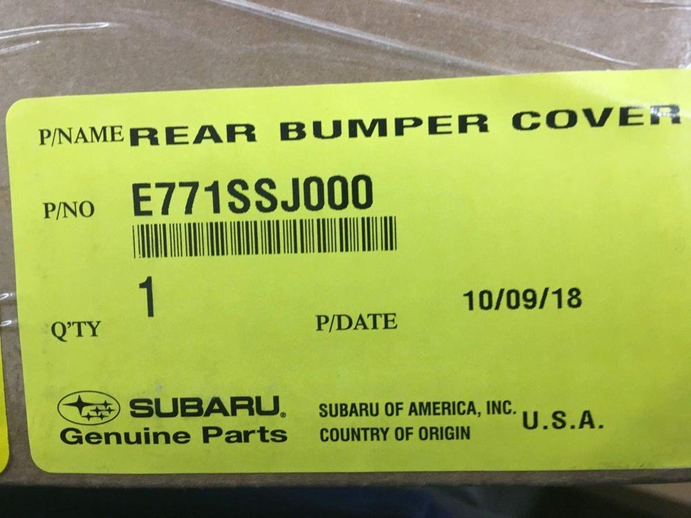 Subaru 20192024 Subaru Forester Rear Bumper Cover Protector Guard E771SSJ000 Genuine OEM
