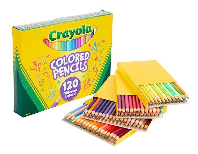 Crayola Colored Pencils Set (120ct), Bulk Colored Pencils, Kids Back to