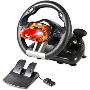 Volante De Carreras De Juego Racing Wheel for PC Xbox One PS4 PS3