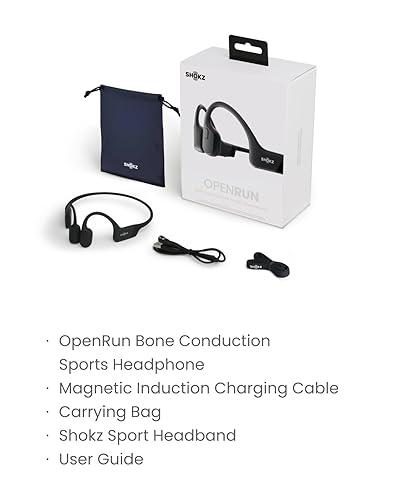 Bone Conduction Headphones, Open Ear Bluetooth Headphones With Built-in Mic, IPX7 Waterproof Wireless Sport Headset For Gym Running Workout (Black