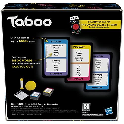  Juego de mesa tabú, juego de adivinanzas para familias y niños  a partir de 13 años, 4 o más jugadores : Juguetes y Juegos