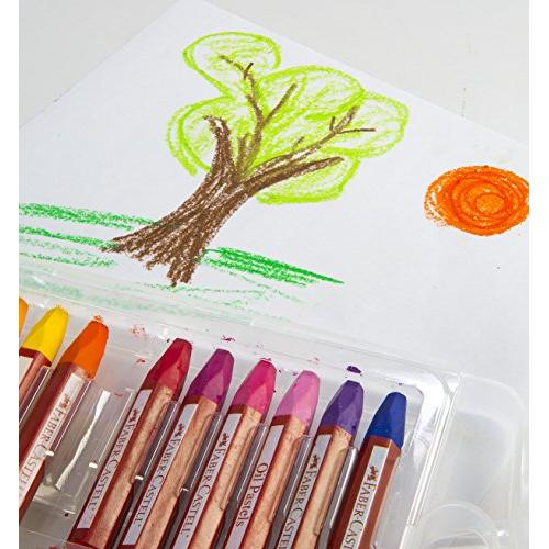 Blendable Oil Pastels in Durable Storage Case- 24 Vibrant Colors -  Non-Toxic Pastels for Kids