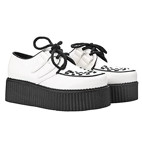 Botas Grises Con Puntera Cuadrada, Cordones Y Suela Gruesa De Truffle Collection