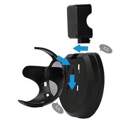 Aokicase YI NUO1 For Amazon Echo Dot 4 / Echo Dot 5 Wall Mount Stand Mount Accessories, No Screws Required, Speaker Accessories Rack (Amazon Echo Dot 4 / Echo Dot 5, Black)