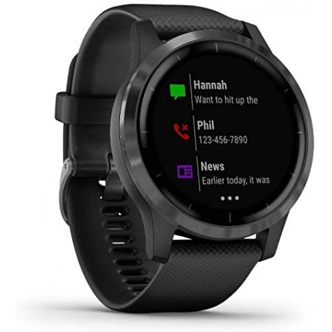Garmin Vivoactive 4 Color Negro, Reloj Inteligente con GPS, Monitoreo para  Musica, y Energia del Cuerpo Entrega a toda Guatemala