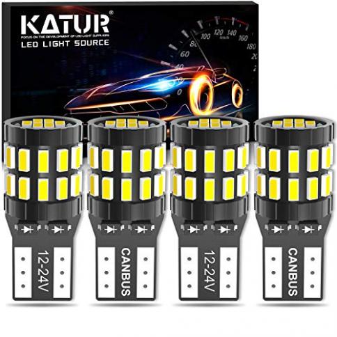 Bombillas LED blancas T10 para automóvil, W5W 194, 192, 168, 2825, cuña  8-SMD 1206, bombillas LED de repuesto para automóvil, marcador lateral