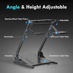 Slendor Racing Steering Wheel Stand for Logitech G920, G25, G27, G29 Wheel, Sim Racing Stand Driving Simulator Cockpit Pedal and Shifters Not Included.