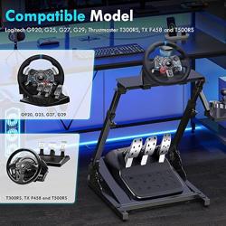 Slendor Racing Steering Wheel Stand for Logitech G920, G25, G27, G29 Wheel, Sim Racing Stand Driving Simulator Cockpit Pedal and Shifters Not Included.