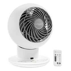 IRIS USA WOOZOO Air Circulator Fan with Remote, Oscillating, 5 Speeds, 82ft Max Air Distance, Adjustable Tilt, Quiet Motor, Small Fan for Bedroom, Office, Dorm, White