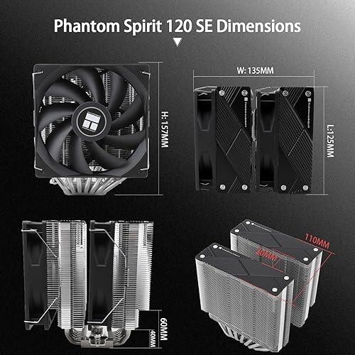Dissipatore CPU Thermalright Phantom Spirit 120 - Dual Ventole, 7 Heatpipes, Per AMD/Intel - Foto 10