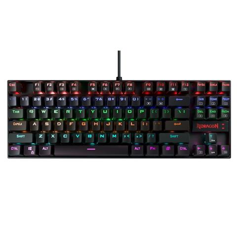 Teclado Redragon Gaming Kumara Switch Rojo K522, Usb, Color Negro, Mecanico  : Precio Guatemala