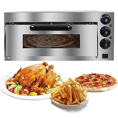 Horno Eléctrico Industrial Pizza Pan 14 Pulgadas 3000w 350°C