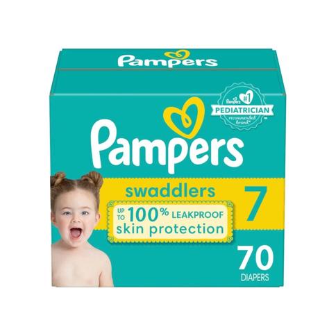  Pampers Pañales, talla 2, 186 unidades, Pampers Swaddlers :  Bebés