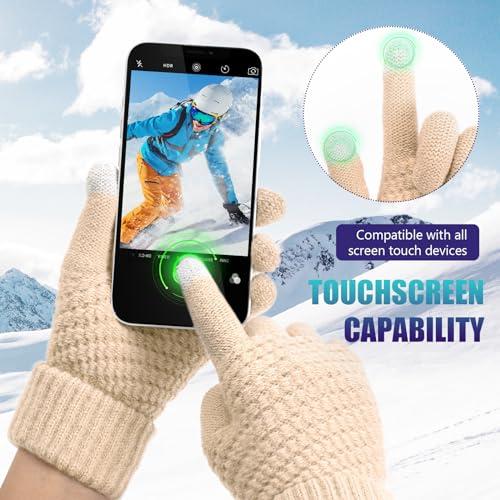 Guantes táctiles de invierno para clima frío, guantes de trabajo táctiles  de invierno, Guantes Térmicos y cálidos, antideslizantes, alta sensibilidad  para senderismo - AliExpress