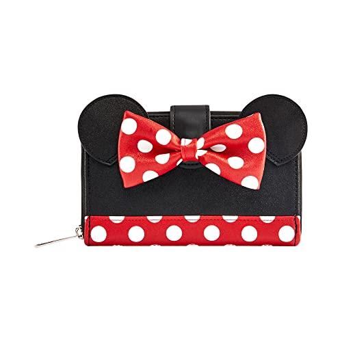 Loungefly Wallet Disney Minnie Mouse Bow Ear Wallet, Amazon Exclusive Precio Guatemala