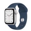 Apple Watch Caja De Aluminio Plateada Con Correa Deportiva, SE GPS, 40Mm, Color Blue Sport