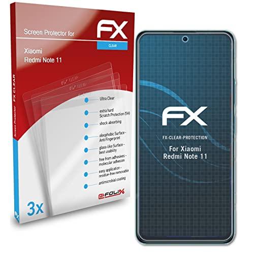atFoliX Película Protectora de Pantalla Compatible con Xiaomi Redmi Note 11  Protector de Pantalla, Ultra-Clear FX Película Protectora (3X) : Precio  Guatemala