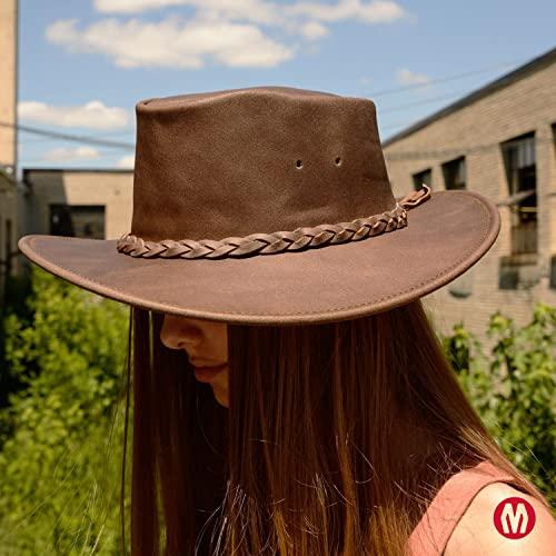 Unisex Fold Up Hat Flat Brimmed Cowboy Hat with Portable
